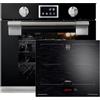 Kaiser Forno da incasso EH 6338 s + KCT 6140 FI, forno da incasso, forno a pirolisi, 11 funzioni + piano cottura a induzione 60 cm, zona libera con 2 zone di induzione FLEX TFT Display