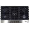 Kaiser KCG 9386 Piano cottura a gas 90 cm autonomo,Piano cottura a gas, gas su vetro nero, vetroceramica,5 fuochi di alta qualità,3,8 kW Wok,piano cottura a gas,vetro nero