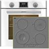 Kaiser Set forno EH 6326 W+KCT 6705 RI Forno elettrico da incasso, autarcico, 79L, 10 funzioni + piano cottura a induzione da incasso 60 cm, 4 zone di cottura