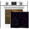 Kaiser SET EH 6326W + KCT 6715 F, Forno elettrico da incasso, 79L, 10 funzioni + piano cottura in vetroceramica nera da incasso 60 cm
