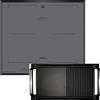 Kaiser KCT 6730 FIG - Piano cottura a induzione con piano cottura a induzione Kaiser Flex con vetro grigio, 60 cm, montaggio a parete Autark inclusa piastra grill