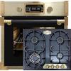 Kaiser Set di forno EH 6427 AD+KG 6325 Em forno da incasso 73L 60 cm + fornello a gas da incasso, 60 cm, 4 zone di cottura