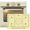 Kaiser Olan Kaiser set di cottura Autarkic forno da incasso EH 6432 ElfBE Eco+KCT 7797 ElfFI Em, Retro, Elettrico, Girarrosto, 10 funzioni + Piano cottura a induzione 77 cm, Free Zone, Power Booster