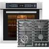 Kaiser Set di cottura a gas EH 6306 R + KCG 6383, forno da incasso, acciaio inox, 79L 15 Fct. +piano cottura a gas 60 cm