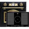 Kaiser Gas Set EH 6355 Em+KCT 777 FI, Set di forni elettrici, Indipendente, 79L, Forno a incasso, 10 funzioni + Piano cottura a induzione da incasso 77 cm