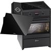 GURARI Piano cottura a induzione 60 cm GCH E 612 BL+GCH 286 Bl 6 Prime cappa aspirante 60 cm, vetro nero 1000 m/h, Range Coocker