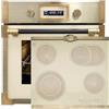 Kaiser Forno a pirolisi EH 6427 ElfAD+KCT 6185 IElfEm, Retrò Pirolisi Incasso Forno da 73L Vetro Elfebe 60 cm + Piano cottura in vetroceramica, Retro in vetroceramica, Piastre metalliche Bronzo, 4