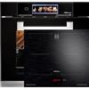 KAISER Autark - Set di fornelli in vetro nero, 86 l, 60 cm, aria fryer, TFT, cottura automatica con piano cottura a induzione, 60 cm, zona libera con 2 zone a induzione FLEX TFT Display EH 6344 N+KCT