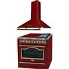 Kaiser HC 93655 IRotEm Piano cottura elettrico 90 cm + cappa aspirante A 9315 Rosso 90 cm