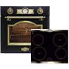 Kaiser Set forno EH 6355 Em +KCT6395IEm, autonomo, set da incasso retrò, 8 funzioni + piano cottura in vetroceramica a gas 60 cm, gas naturale/propano