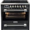 Kaiser HC 93691 IS Piano cottura elettrico 90 cm Kaiser Empire con piano cottura a induzione 5 zone di cottura 8 forni elettrici multifunzione autopulenti 115 L