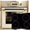 Kaiser Forno a pirolisi «EH 6427 ElfAD+KCT 6395 IEm», retrò pirolisi forno da incasso 73L in vetro color elfebe 60 cm+piano cottura a induzione, piastra in metallo bronzo, 4 QickHeat