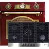 Kaiser Set EH 6355 RotEm + KCG 9386 Turbo, forno elettrico, autark, 79 l, forno da incasso, 8 funzioni + piano cottura a gas in vetroceramica 90 cm, WOK, fornello a gas, propano/naturale