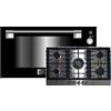 Kaiser Fornello Set EG 9371 Forno a gas da incasso 90 cm 98 L +KG 9356 Piano cottura a gas 86 cm