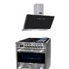 Kaiser HC 93691 IR, fornello elettrico a induzione, 90 cm, 5 zone di cottura, autopulente, 115 L + AT 9430 F ECO, 90 cm