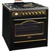 Kaiser HGE 93555 Em Gas Elettrico Fornello 90 cm/Forno Elettrico/Fornello/115L / Piano cottura a gas/ 4,5 Kw WOK/ 8 funzioni/Autopulente/Gas naturale e propano possibili/Qualità deluxe