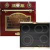 Kaiser Set di fornelli EH 6355 RotEm+KCT 6185 Em - piano cottura in vetroceramica 60 cm, set da forno elettrico Autark, 79 l, forno da incasso, 8 funzioni+piano cottura da incasso, 60 cm