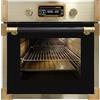 Kaiser EH 6427 AD - Forno elettrico da incasso a pirolisi, 60 cm, 73 l, vetro nero, pietra per pizza, griglia a infrarossi, sistema ad aria calda