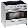 GURARI Fornello a induzione 90 cm GCH E 913 X fornello a induzione con forno elettrico 90 cm in acciaio inox Range Coocker con 5 zone a induzione (2 Flex Zone) tutti con Booster
