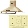 Kaiser Empire KCT 7797 FI ElfEm Retro Piano cottura a induzione 77 cm + Kaiser Retro Design Cappa aspirante A 9315 Elfem 90 cm