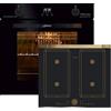 Kaiser Set di fornelli a induzione EH 6367 + KCT 6745 AD forno elettrico, Autark, 79L, forno da incasso, 10 funzioni, sistema intelligente + piano cottura a induzione Flex Retro da 60 cm