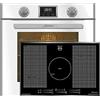 Kaiser Set forno EH 6326 W+KCT 777 FI La Perle, Forno elettrico da incasso, Indipendente, 79L, 10 funzioni+piano cottura a induzione 77 cm, Piano cottura a incasso, vetro nero sfaccettato