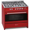 GURARI Centro cottura a gas 911 Red, Centro cottura elettrico a gas 90 cm/Gamma Coocker/ 4 kw WOK/gas naturale/propano