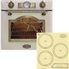 Kaiser Olan Set di cucina Kaiser forno da incasso elettrico Kaiser EH 6355 ElfEm+piano cottura a induzione Kaiser KCT 4795 FI ElfAD, da incasso, 3 zone di cottura, 45 cm