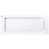 GURARI Cappa da soffitto GCH E 217 WH 70 Prime N + ricircolo, cappa aspirante 70 cm, vetro bianco, 1000m³/h