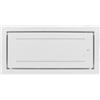 GURARI Cappa da soffitto GCH C 341 WH 90 Prime, da incasso 90 cm, in vetro bianco, efficiente, assorbente, 1000 m³, cappa di aspirazione, striscia LED