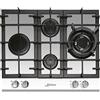 Kaiser KCG 6394w Romb/piano cottura a gas, 60 cm, Autark, piano cottura a gas su vetro bianco, piano cottura a gas da incasso, 4 fornelli di alta qualità, 3,8 kW, bruciatore WOK, gas naturale,gas