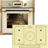 Kaiser Forno a pirolisi «EH 6427 ElfAD+KCT 7797 ELfEm», retrò pirolisi da incasso, 73 l, vetro color elfebe, 60 cm + piano cottura a induzione 77 cm, PowerBoost 4,3 KW, 5 QuickHeat, piano cottura