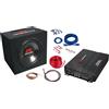 Renegade EvoTuning Kit Subwoofer Cassa Reflex 30cm+Amplificatore 4 Canali 1100W + Kit Cavi Renegade