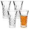 BCnmviku Bicchieri da intaglio da 60 ml, per vodka, cocktail, liquori, whisky, tequila (4)