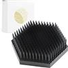 Wazakura Kenzan Esagonale Nero, Porta Fiori Ikebana Giapponese (68mm), Strumento Giapponese per l'Arrangiamento Floreale, Accessori Pin Frog - Kenzan Esagonale Nero 68mm