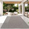 TT Home Tappeto Per Esterni Tappeto Cucina Balcone Terrazza Design Moderno Monocolore, Colore:Grigio, Dimensione:120x160 cm
