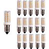 OUGEER 15 Pezzi Lampadina LED E14 5W Equivalenti a 50W E14 Lampadina Alogena Bianco Caldo 3000K 500LM Cappa da Cucina LED Non-Dimmerabile AC220-240V