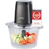 TZS First Austria Tritatutto | Contenitore in vetro da 1,7 L | 500 W | 2 velocità | Tritatutto multiplo | Fondo antiscivolo | Acciaio inossidabile