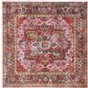 RugVista Georgia Oriental, Tappeto, Orientali, 240 x cm, Quadrata, Pelo corto, Lavabile in lavatrice, Rosso/Rosa