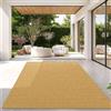 TT Home Tappeto Per Esterni Tappeto Cucina Balcone Terrazza Design Moderno Monocolore, Colore: Giallo, Dimensione:120x160 cm