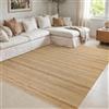 STORESDECO - Tappeto In Bambù Naturale, Antiscivolo, Ideale Per Soggiorni, Bagni, Corridoi. Disponibile in Taglie Grandi! | Colore Marrone Chiaro, 120 cm x 180 cm