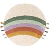 RugVista Rainbow Tappeto per bambini, Ø 150 cm, Off Bianco/Multi