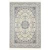 RugVista Nain Emilia, Tappeto, Orientali Medio Oriente Tradizionali Nain, 140 x 200 cm, Rettangolare, Pelo medio, Lavabile solo a secco, Bianco crema/Blu