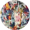 RugVista Leloudo, Tappeto, Moderni I nostri designers, Ø 150 cm, Rotonda, Pelo medio, Soggiorno, Sala da pranzo, Camera letto, Cucina, Corridoio, Lavabile solo a secco, Multicolore