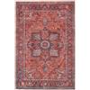 RugVista Georgia Oriental, Tappeto, Orientali, 160 x 230 cm, Rettangolare, Pelo corto, Soggiorno, Camera da letto, Lavabile in lavatrice, Rosso/Blu