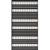 NETLINE HOME Tappeto lavabile in lavatrice, per cucina, camera da letto, sala da pranzo e soggiorno, 100% cotone, a pelo corto, antiscivolo (nero, 60 x 130 cm)