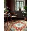 RugVista Leia, Tappeto, Vintage, 200 x 300 cm, Rettangolare, Pelo medio, Soggiorno, Sala da pranzo, Camera letto, Cucina, Lavabile solo a secco, arancione