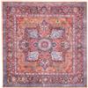 RugVista Georgia Oriental, Tappeto, Orientali, 240 x cm, Quadrata, Pelo corto, Lavabile in lavatrice, Rosso/Blu