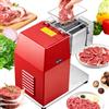 NEWTRY 850W Affettatrice commerciale per tagliare, sminuzzare e cubettare carne senza ossa, affettatrice elettrica in acciaio inossidabile per ristoranti, mense, macellerie (5mm)