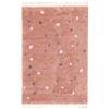 RugVista Confetti, Tappeto per bambini, Moderni, 140 x 200 cm, Rettangolare, Pelo medio, Cameretta, Lavabile solo a secco, Senza sostanze chimiche pericolose, Rosa